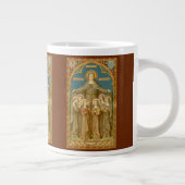 St. Clare of Assisi & Nuns (SAU27) XL Coffee Mok 3 (Rechts)