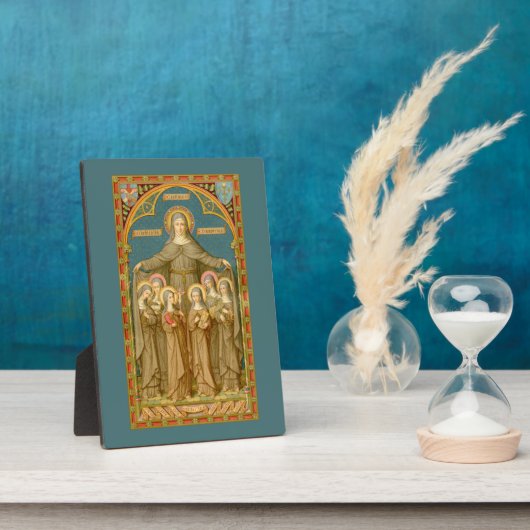 St. Clare of Assisi & Nuns (SAU 027) 5"x7" Fotoplaat (Zijkant)