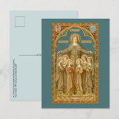 St. Clare of Assisi & Nuns (SAU 027) Briefkaart (Voorkant / Achterkant)