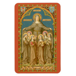 St. Clare of Assisi & Nuns (SAU 027) Magneet