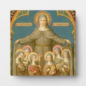 St. Clare of Assisi & Nuns (SAU 027) Square Fotoplaat (Voorkant)