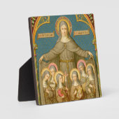 St. Clare of Assisi & Nuns (SAU 027) Square Fotoplaat (Voorkant)