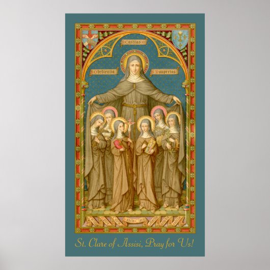 St. Clare of Assisi & Nuns (SAU 27) Poster (Voorkant)