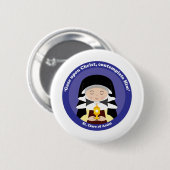 St. Clare of Assisi Ronde Button 5,7 Cm (Voorkant /achterkant)