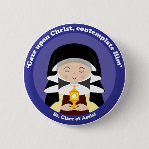 St. Clare of Assisi Ronde Button 5,7 Cm