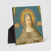 St. Clare of Assisi (SAU 027) 5,25 x 5,25 inch Squ Fotoplaat (Voorkant)