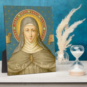 St. Clare of Assisi (SAU 027) 8"x12" Fotoplaat