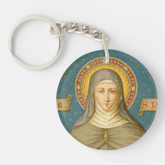 St. Clare of Assisi (SAU 027) (Alle stijlen) Sleutelhanger (Voorkant)