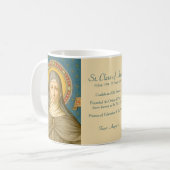 St. Clare of Assisi (SAU 027) Coffee Mok 1.2a (Voorkant links)