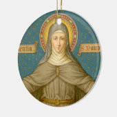 St. Clare of Assisi (SAU 027) Keramisch Ornament (Links)