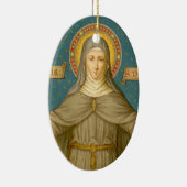 St. Clare of Assisi (SAU 027) Keramisch Ornament (Rechts)