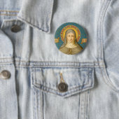 St. Clare of Assisi (SAU 027) Ronde Button 5,7 Cm (In situ)