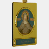 St. Clare of Assisi (SAU 027) Verguld Banner Ornament (Rechts)