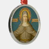 St. Clare of Assisi (SAU 27) Metalen Ornament (Rechts)