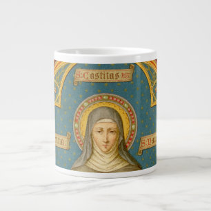 St. Clare of Assisi & Scrolls of Vows (SAU 027) XL Grote Koffiekop