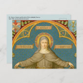 St. Clare of Assisi & Scrolls (SAU 027) Briefkaart (Voorkant / Achterkant)
