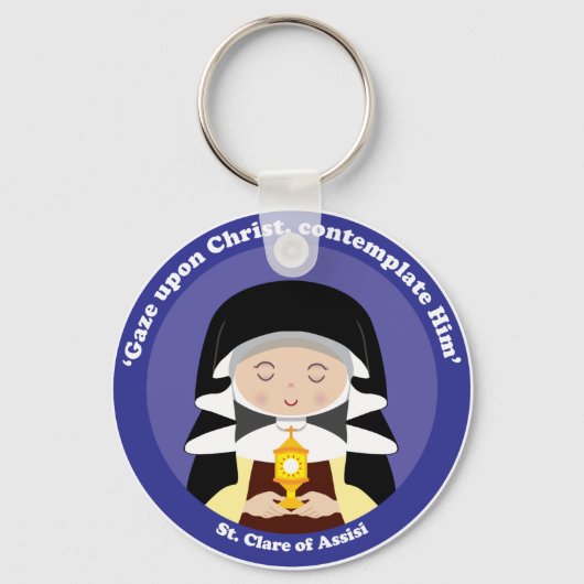 St. Clare of Assisi Sleutelhanger (Voorkant)