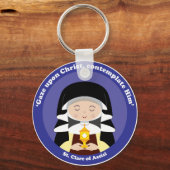 St. Clare of Assisi Sleutelhanger (Voorkant)