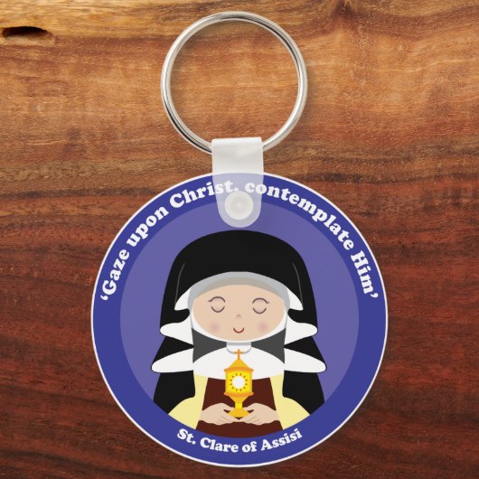 St. Clare of Assisi Sleutelhanger (Voorkant)