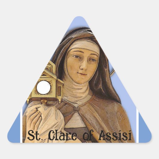 St. Clare of Assisi Sticker (Voorkant)