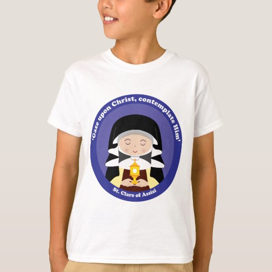 St. Clare of Assisi T-shirt (Voorkant)