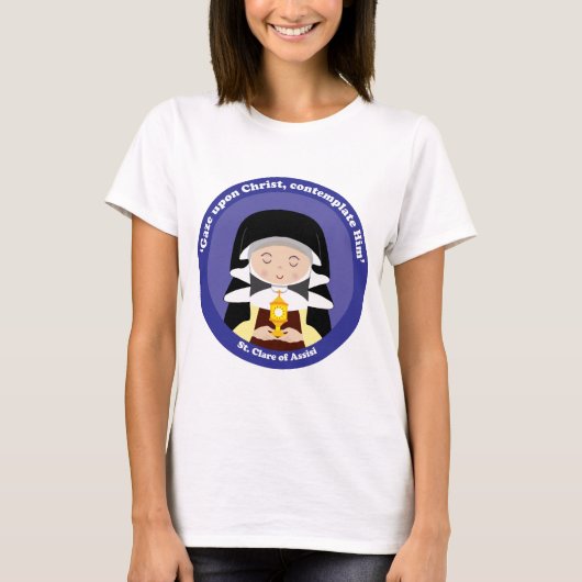 St. Clare of Assisi T-shirt (Voorkant)