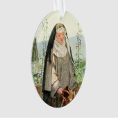 St. Clare of Assisi Watering Flowers (M 065; Citaa Ornament (voorkant)