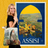 St. Clare of Assisi Watering Flowers (M 065; Citaa Tote Bag