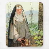 St. Clare of Assisi Watering Flowers (M 065) Muismat (Voorkant)