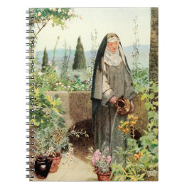 St. Clare of Assisi Watering Flowers (M 065) Notitieboek