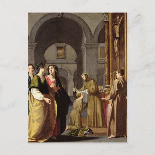St. Clare Receive the Veil from St. Francis Briefkaart (Voorkant)