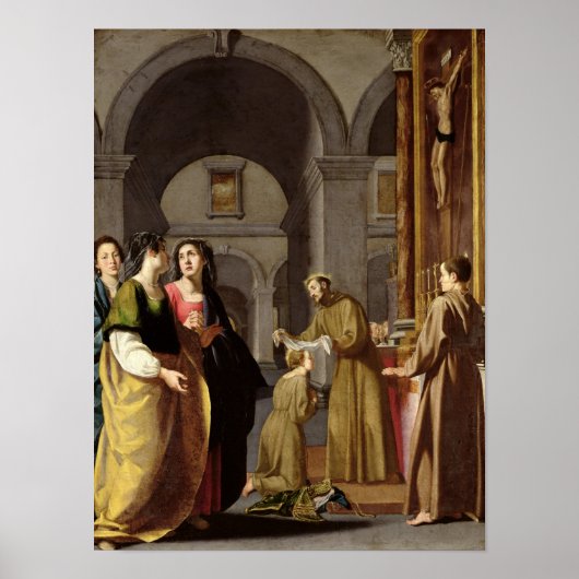 St. Clare Receive the Veil from St. Francis Poster (Voorkant)