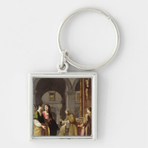 St. Clare Receive the Veil from St. Francis Sleutelhanger
