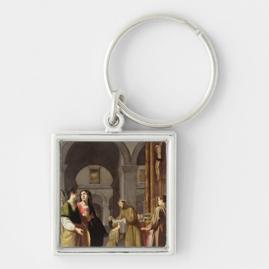 St. Clare Receive the Veil from St. Francis Sleutelhanger (Voorkant)