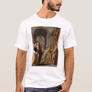 St. Clare Receive the Veil from St. Francis T-shirt