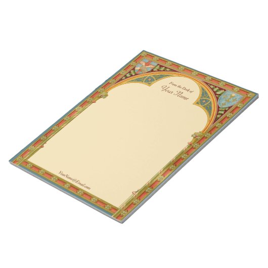 St. Clare's Trefoil Arch (SAU 27) 8,5 x11 inch Notitieblok (Schuin)