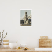 St. Clement Danes Church, geb. door Rudolph Ackerm Poster (Keuken)