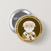 St. Clement I Ronde Button 5,7 Cm (Voorkant /achterkant)