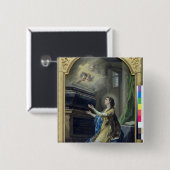 St. Clotilda Vierkante Button 5,1 Cm (Voorkant /achterkant)