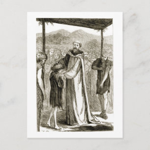 St. Columba geeft een wilde jongen de schuld van ' Briefkaart