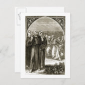 St. Columba het chanting, en aangevallen door de Briefkaart (Voorkant / Achterkant)