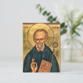 St. Columba of Iona Orthodox Christian Icon Briefkaart (Staand voorkant)