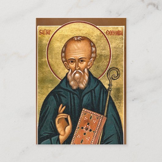 St. Columba van Iona Orthodox Christelijk Gebed Ka Plaatskaartje (Voorkant)