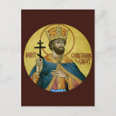 St. Constantine de Grote Prayer Card Briefkaart (Voorkant)
