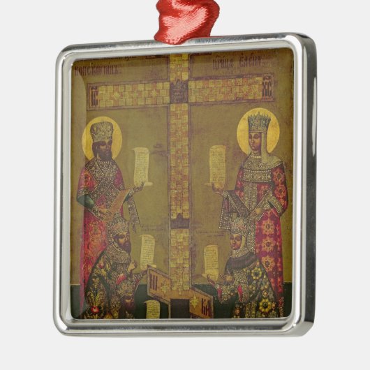 St. Constantine en St. Helena Metalen Ornament (Links)
