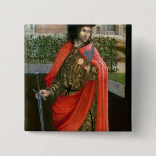 St. Crispin, 16e eeuw Vierkante Button 5,1 Cm