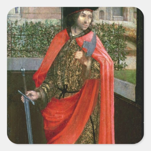 St. Crispin, 16e eeuw Vierkante Sticker (Voorkant)