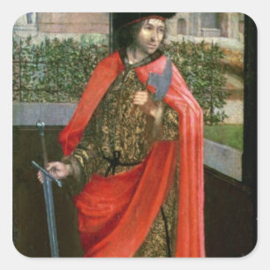 St. Crispin, 16e eeuw Vierkante Sticker