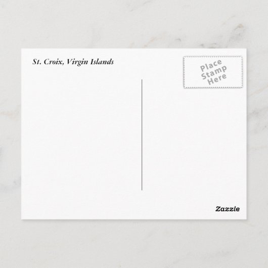 St. Croix Alley Briefkaart (Achterkant)