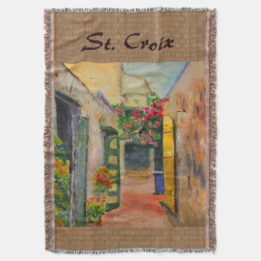 St. Croix Alley Throw Blanket Deken (Voorkant Verticaal)